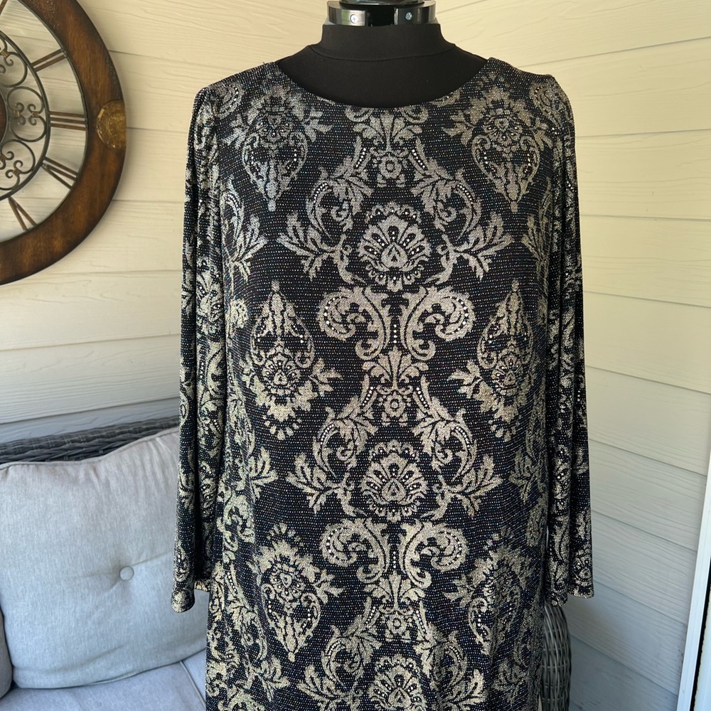 Black and Gold Dress
